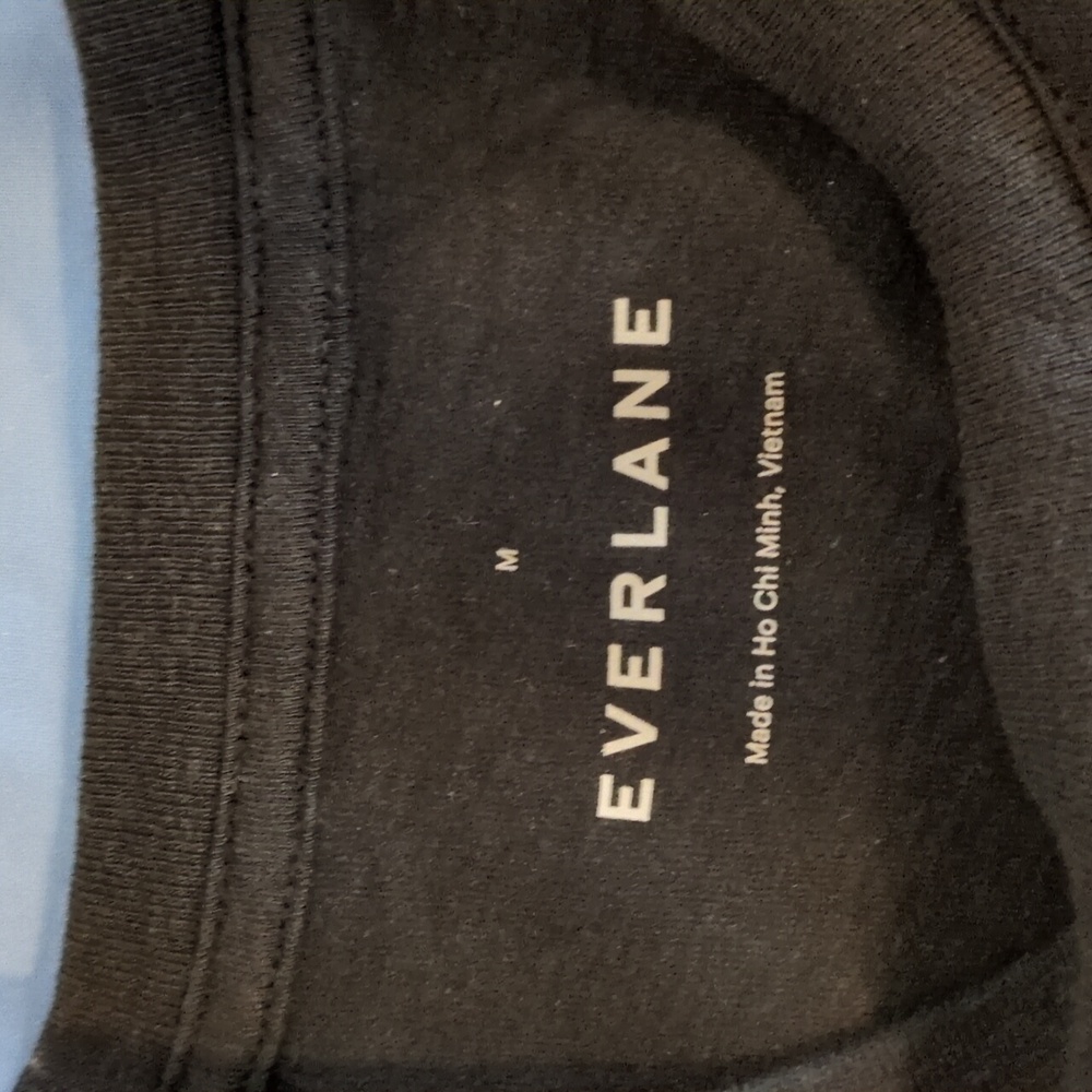 Everlane Black Short Sleeve Tee M NWT - Picture 3 of 5